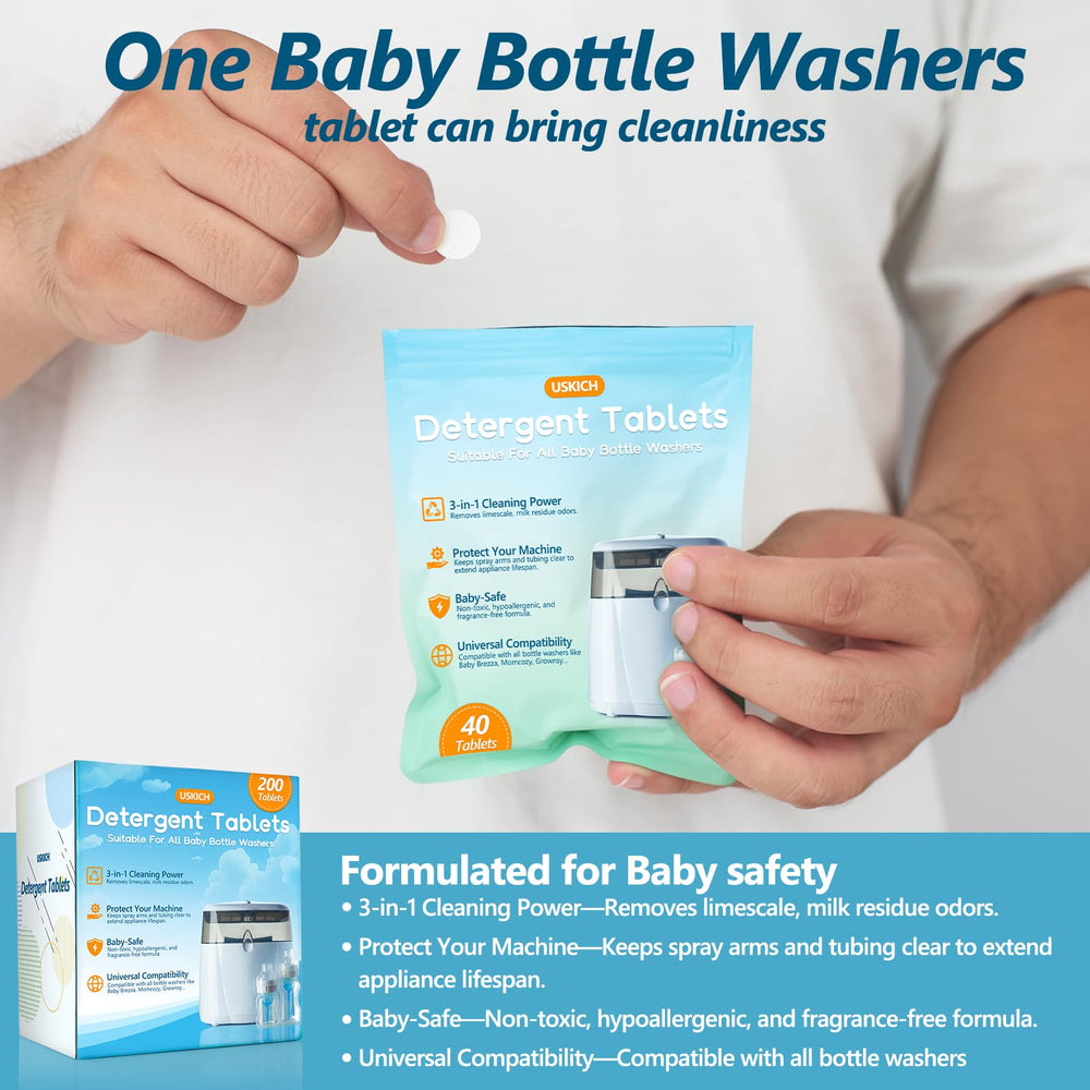 USKICH 200-tablet box provides long-lasting cleaning supply
