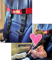 Usluole airplane safety harness adjustment strap—easy fit for growing children during air travel.