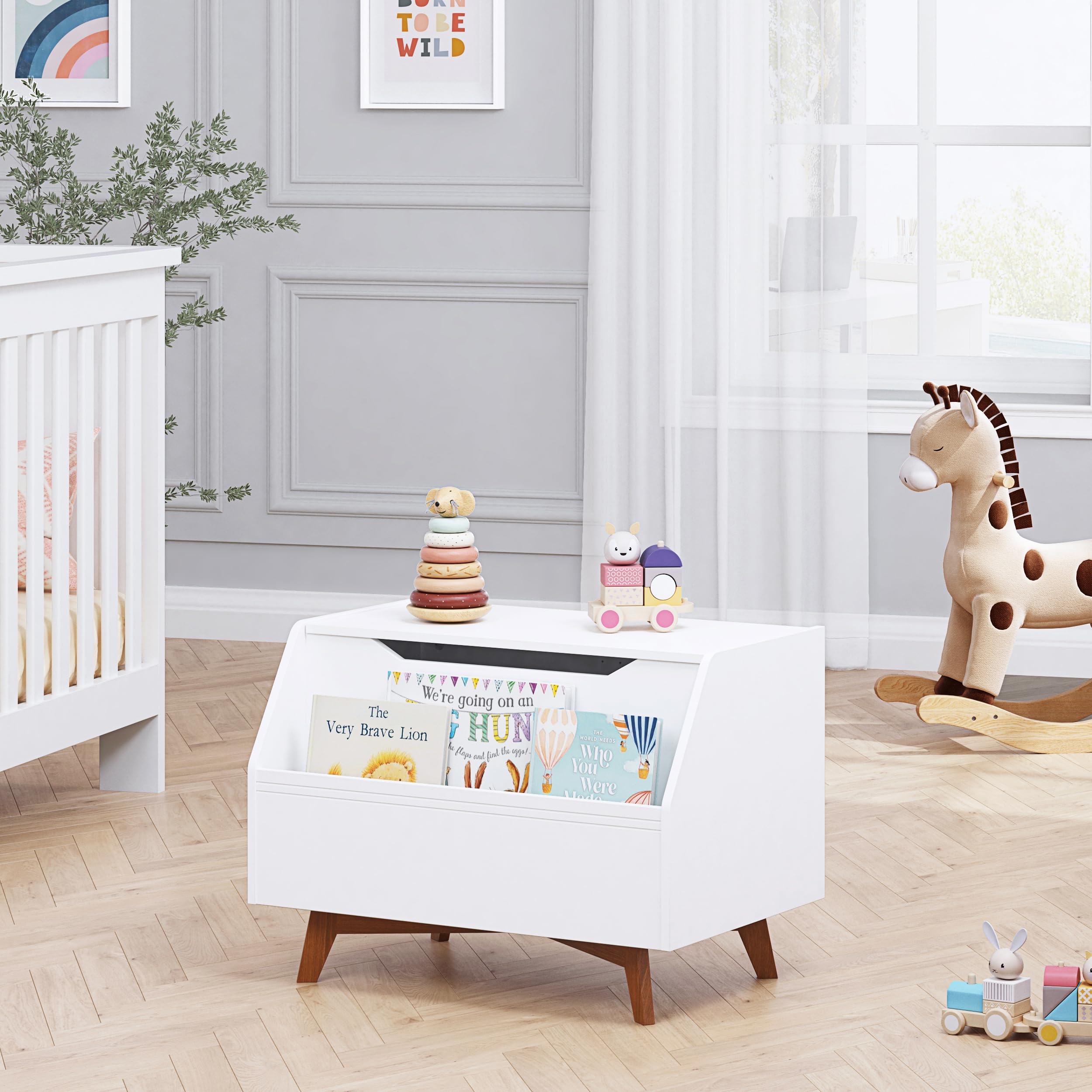 UTEX Kids Toy Box FSC-certified wood for eco-conscious storage.