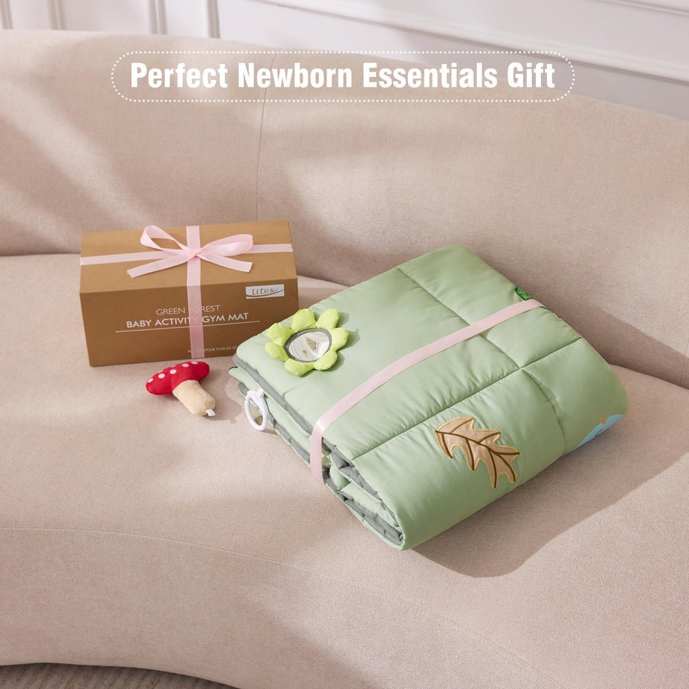 UTEX forest-themed gift-ready mat suits newborns and baby showers