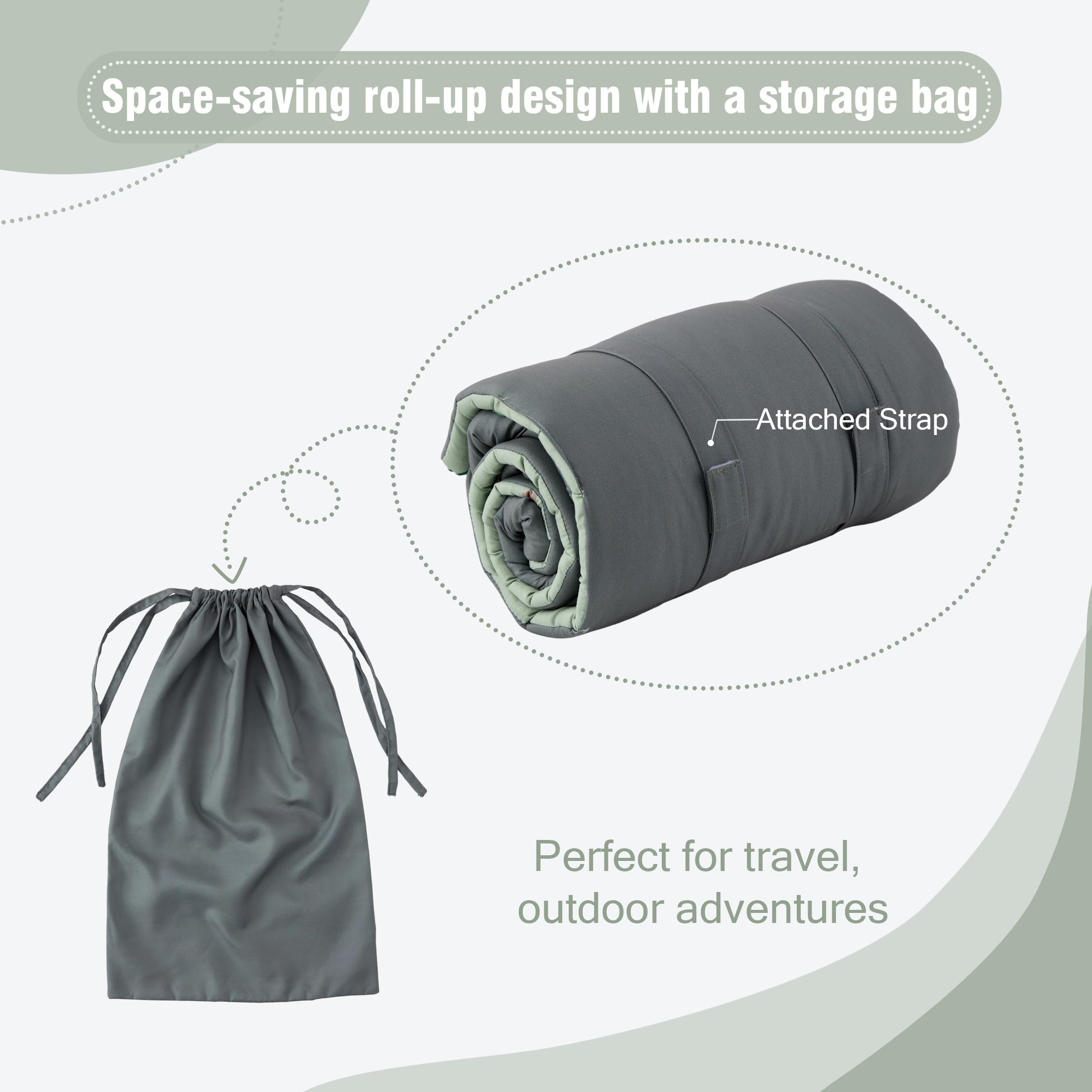UTEX roll-up design makes storage and travel simple