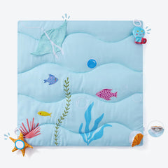 UTEX starfish jingle bell mirror enhances sensory play on the mat