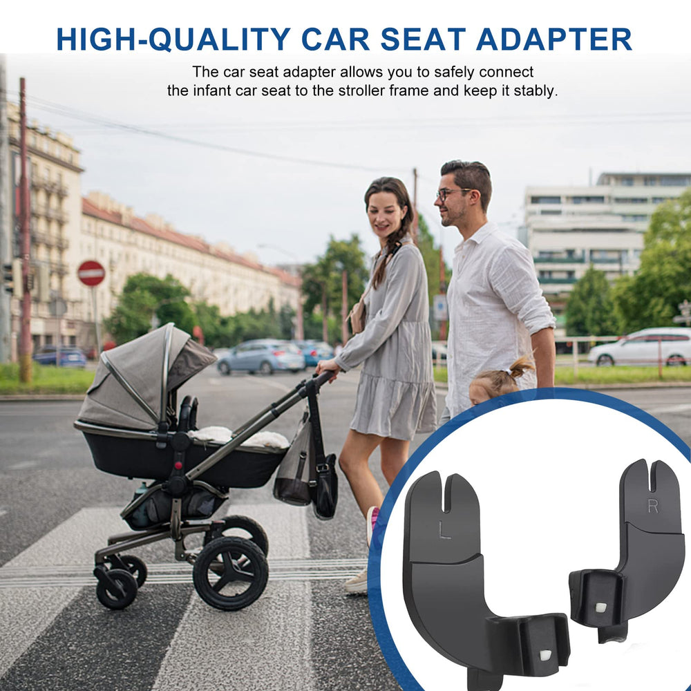 UTNVBTR car seat adapter packaging shows included items and an easy to follow guide