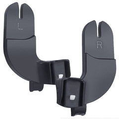 UTNVBTR car seat adapter in black, side view, enhances stroller compatibility and ease