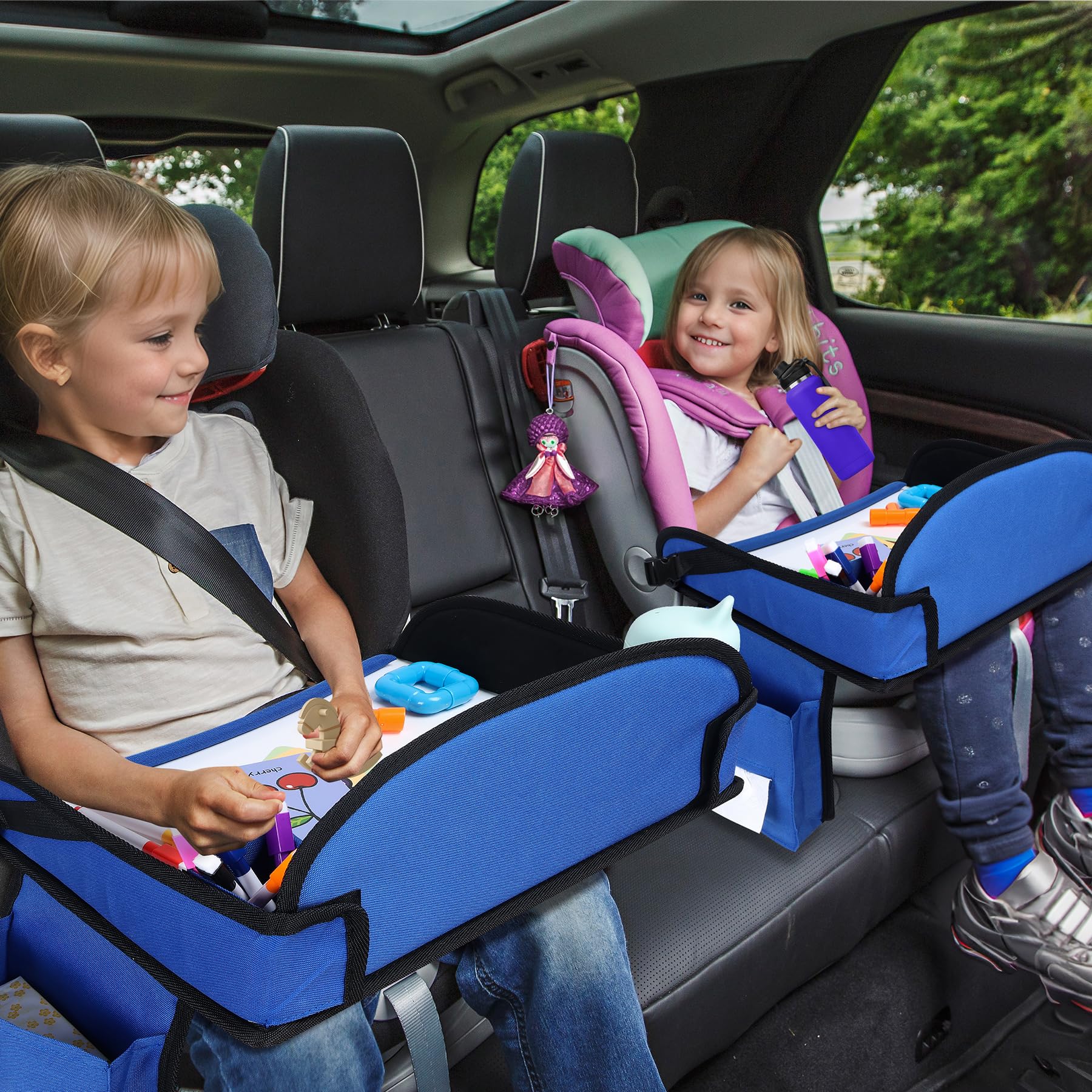 UTOLOVE blue travel tray gift idea for kids on road trips