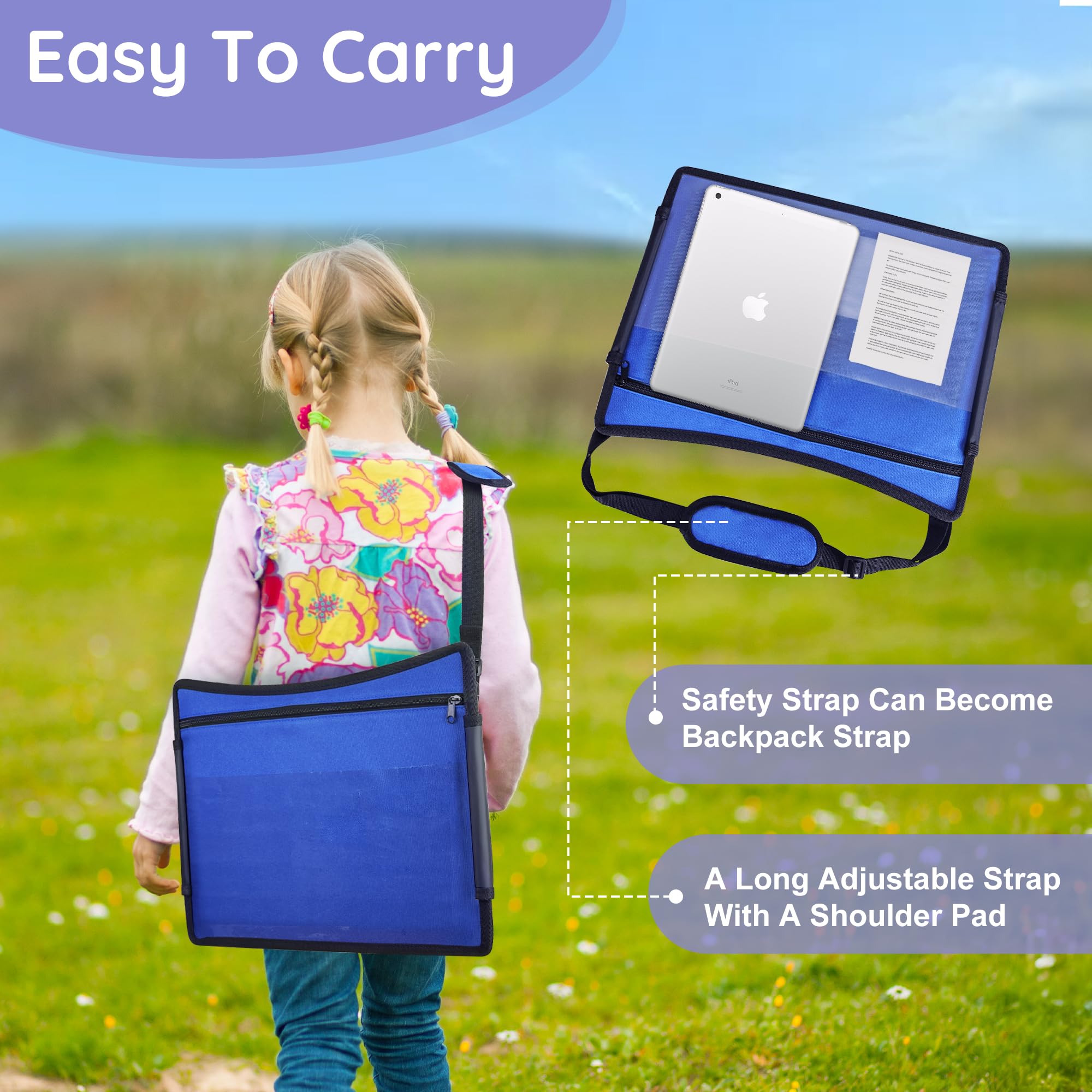 UTOLOVE travel tray wipe-clean surface resists crayons and spills