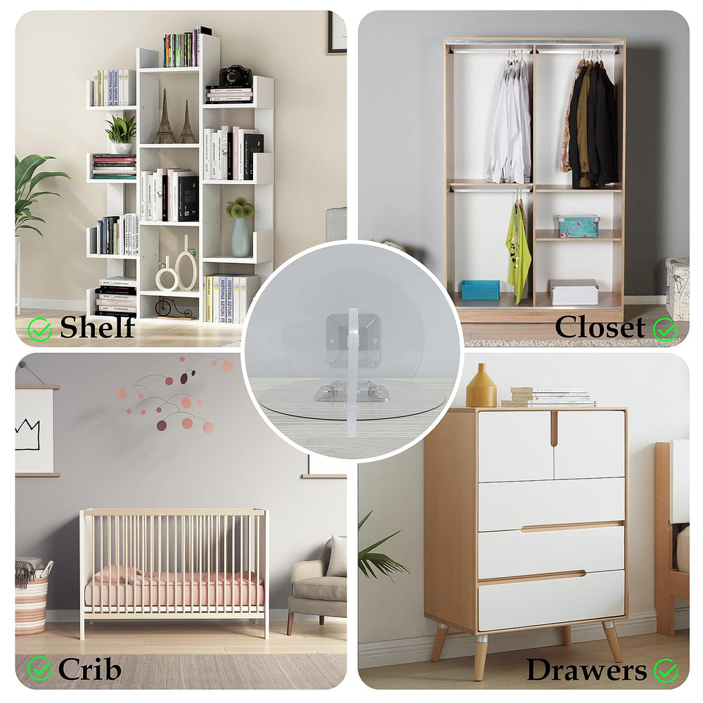 Utook cabinet and wardrobe anchoring example demonstrates reliable tip prevention.