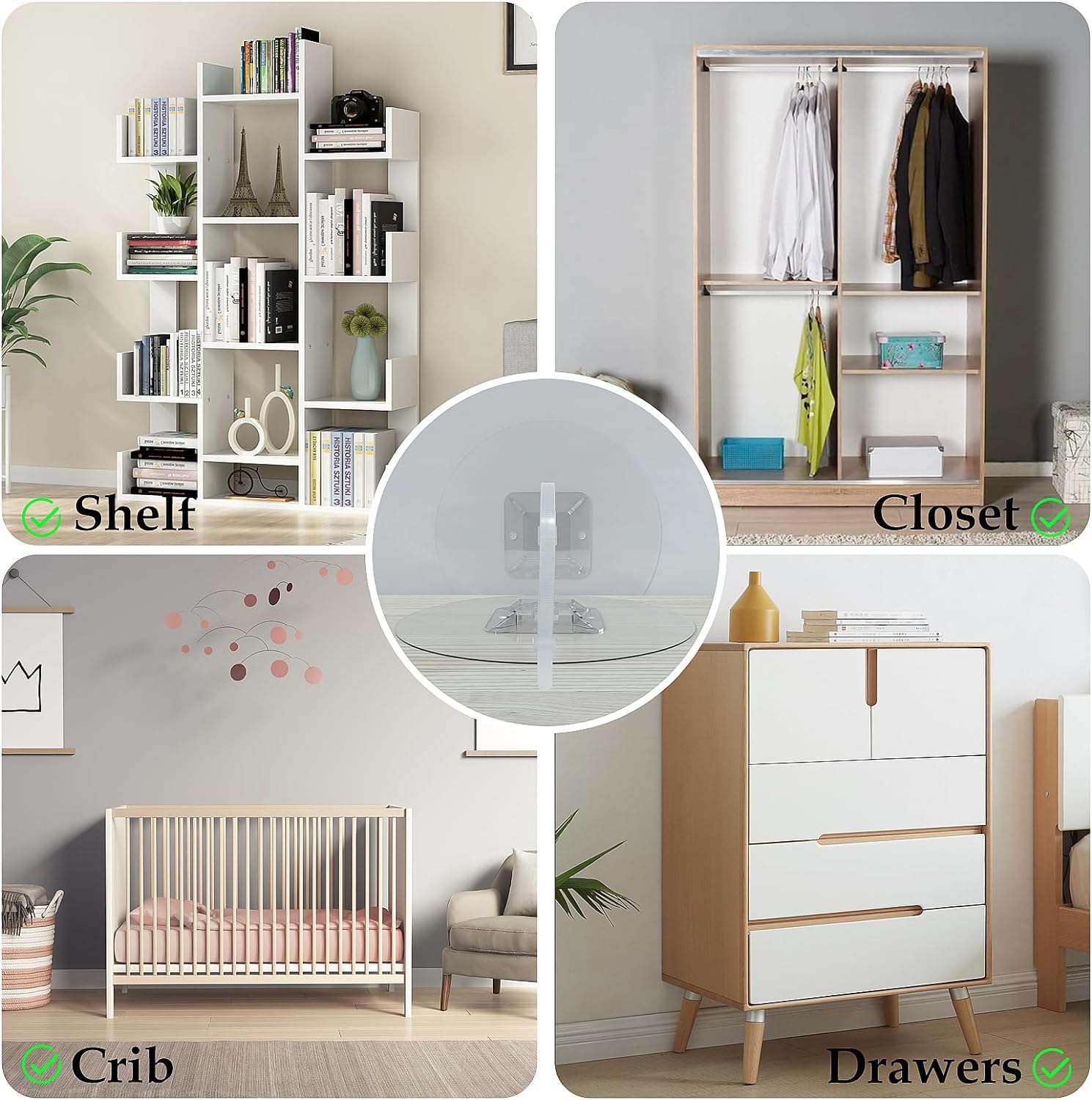 Utook earthquake-straps protecting heavy furniture from tipping during tremors