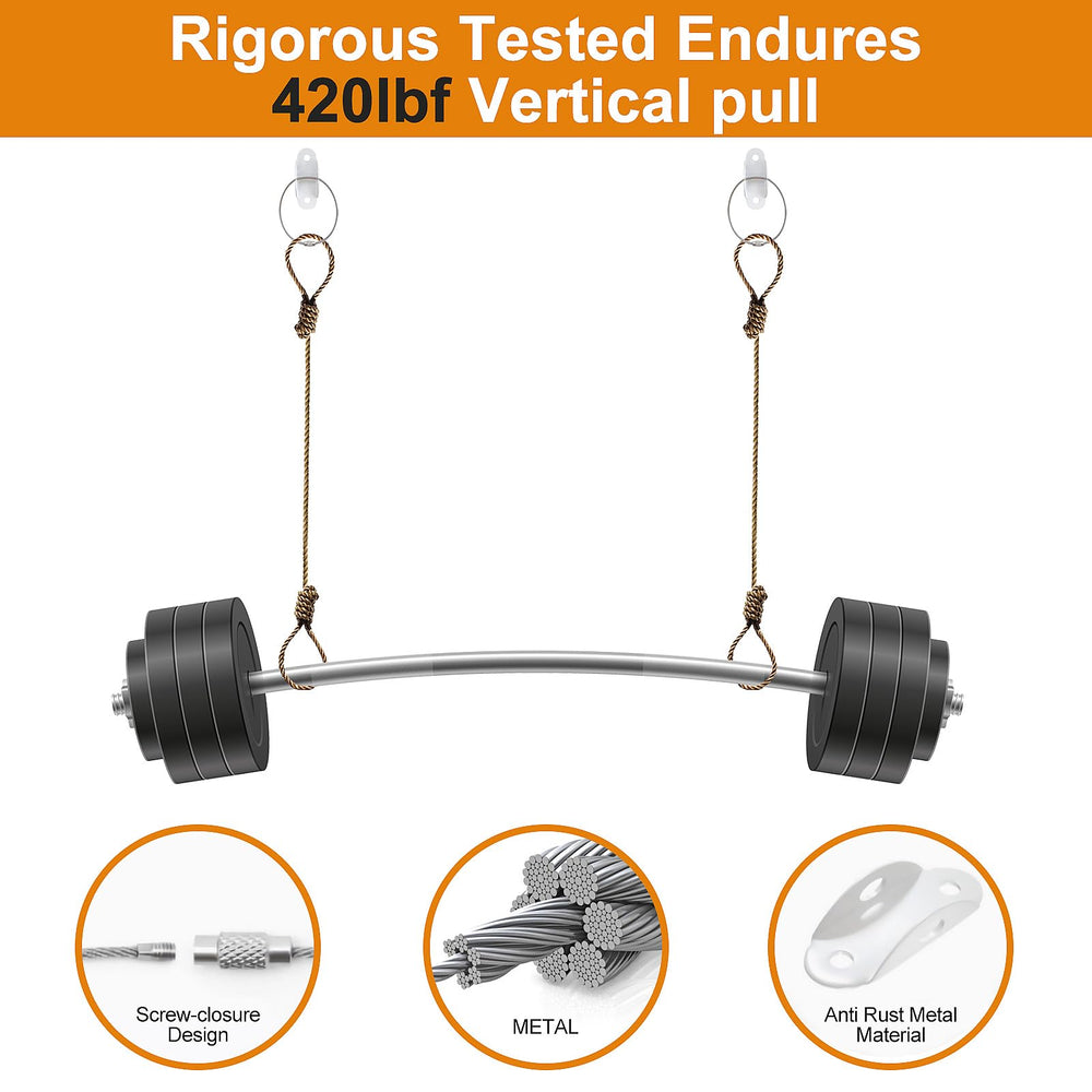 Utook easy-install anchors with screw closures for quick setup