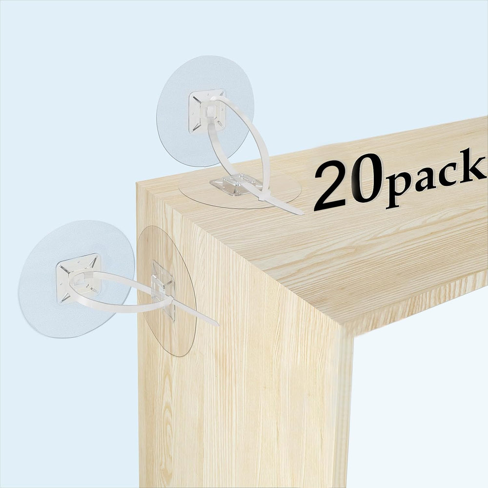 Utook 26-pack furniture anchors contents for quick baby-proofing and added stability