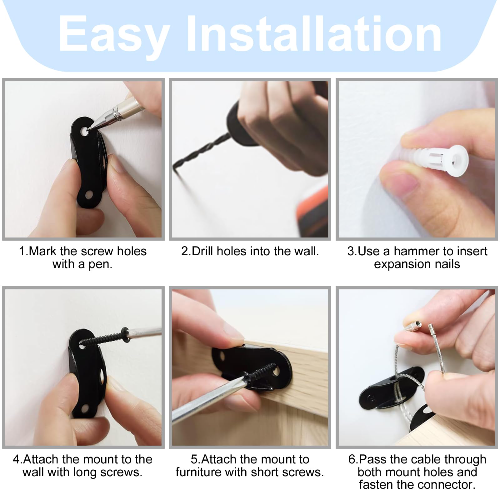 Utook 12-pack black kit offers versatile safety for multiple rooms