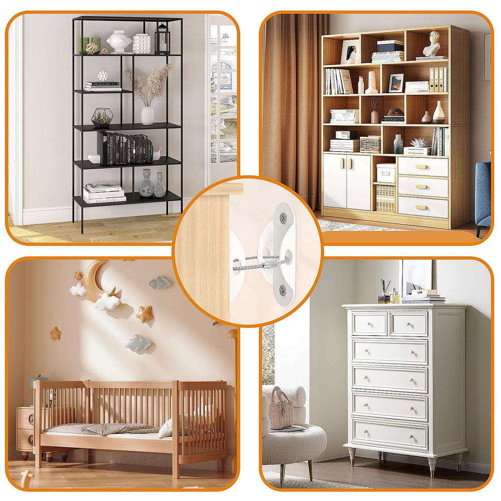 Utook Furniture Anchors versatile for wardrobes, cabinets, and more.