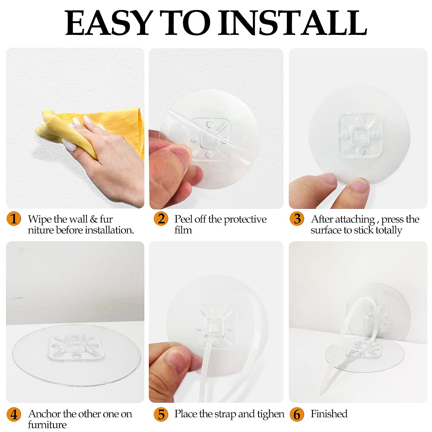 Utook removal leaves no sticky residue after detaching anchors.