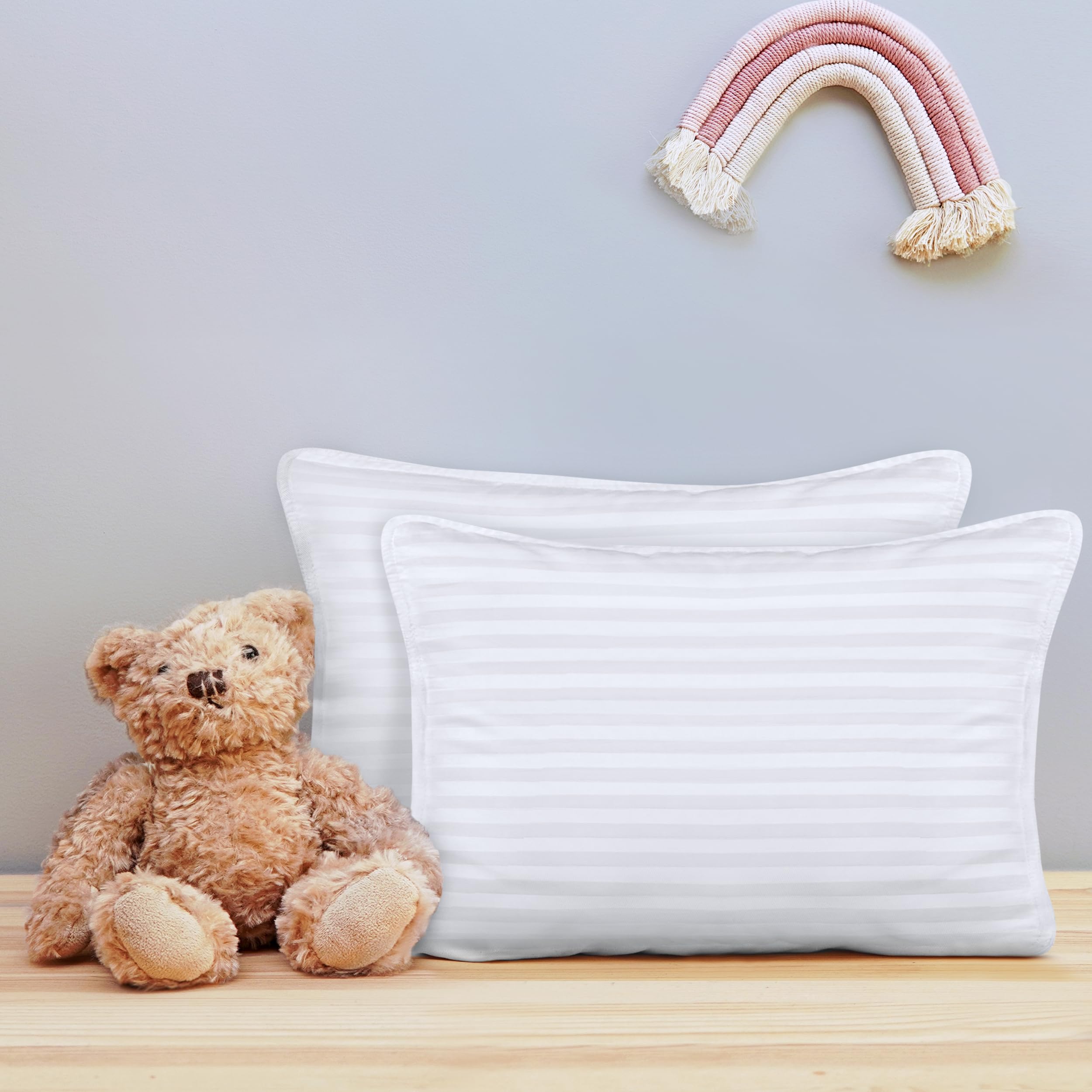 Utopia Bedding 250-thread-count cover helps maintain shape while staying breathable.