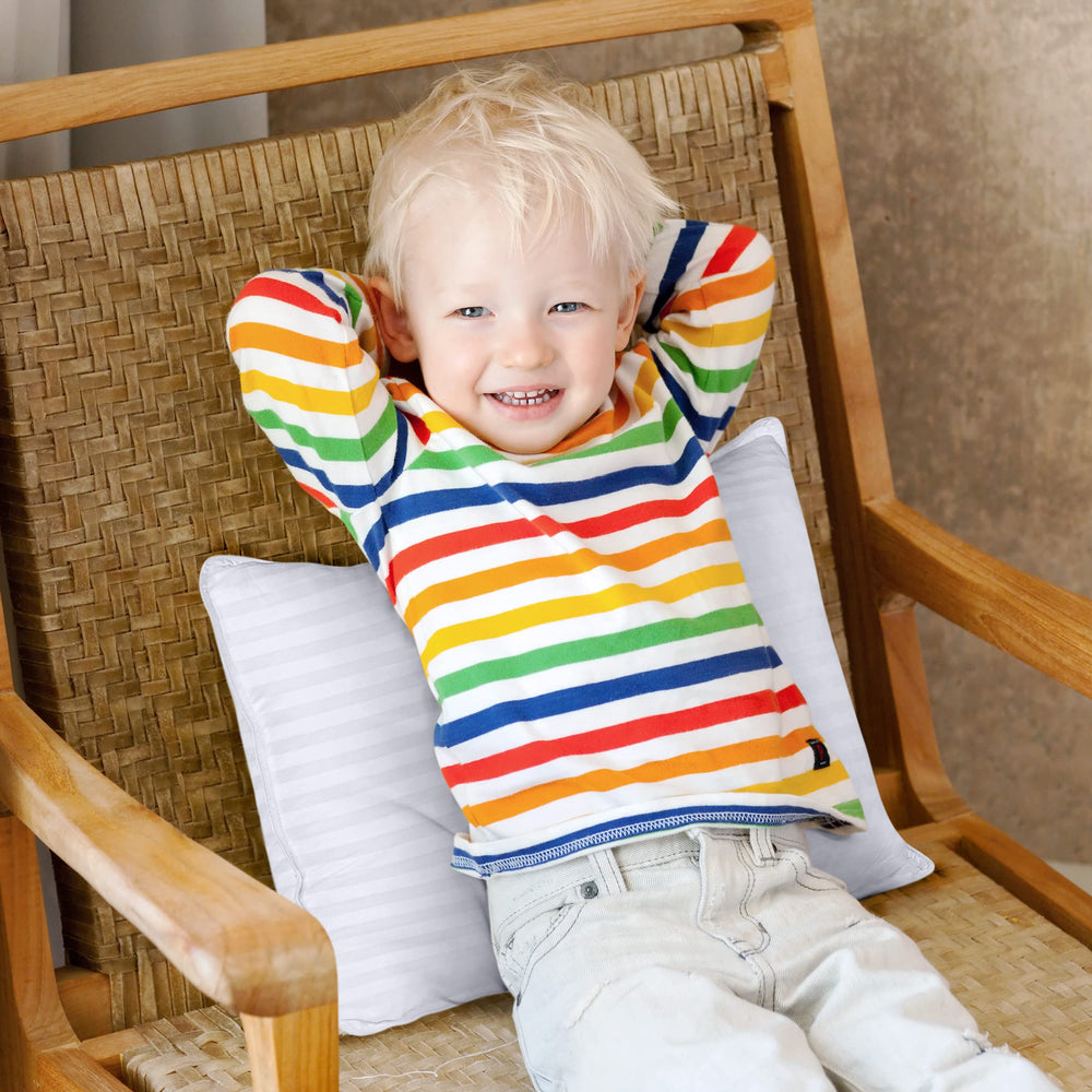 Utopia Bedding pillow dimension 14x19 inches ideal for toddlers.