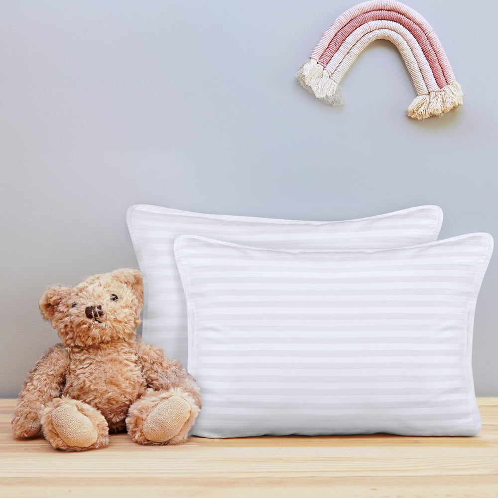 Utopia Bedding Youth Pillow travel-ready scene demonstrates portable sleep solution.