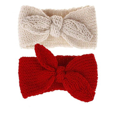 UTOWO rabbit ear headband in red beige for newborns, adds cute touch to photos