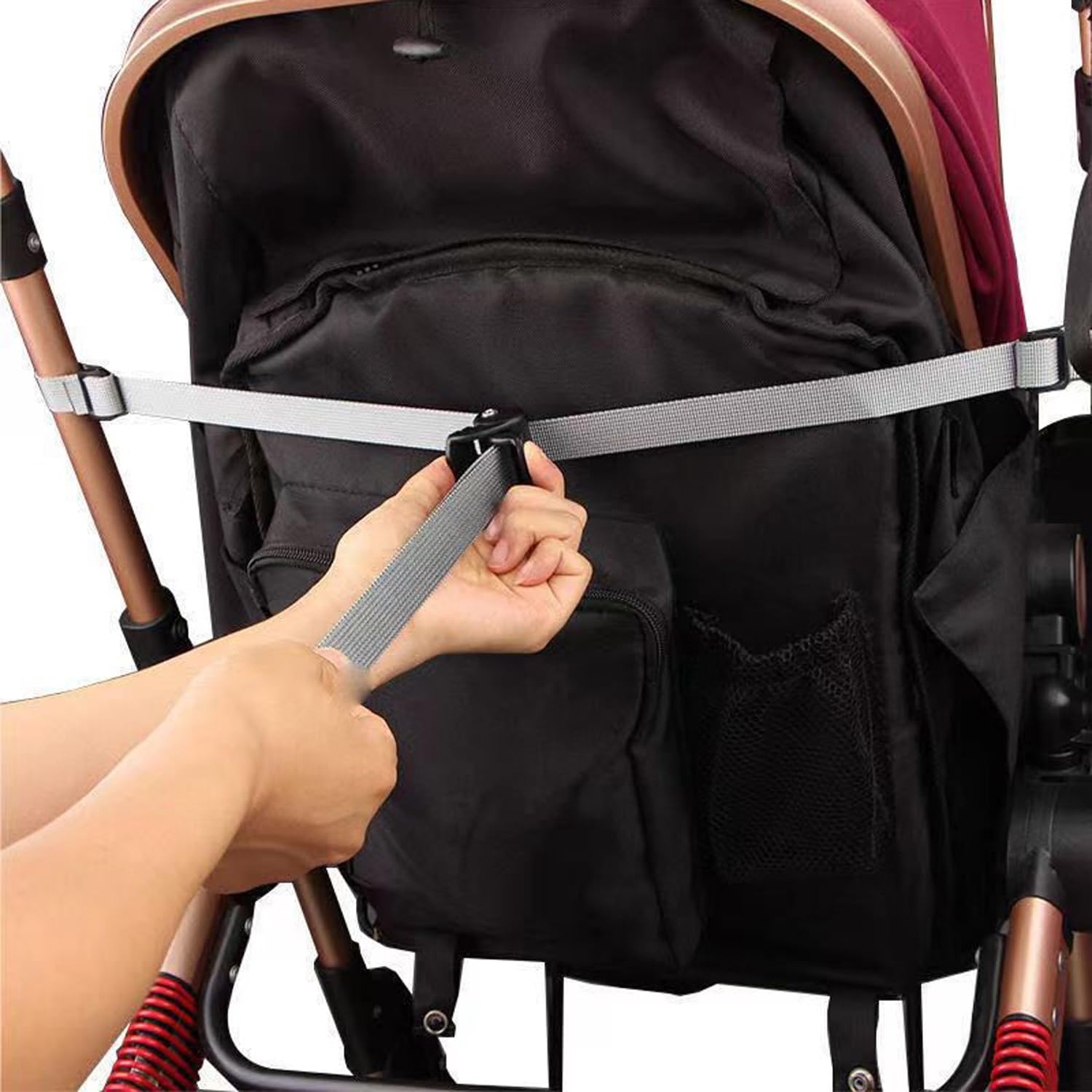 UtySty black nylon backrest strap offers durable, reliable support