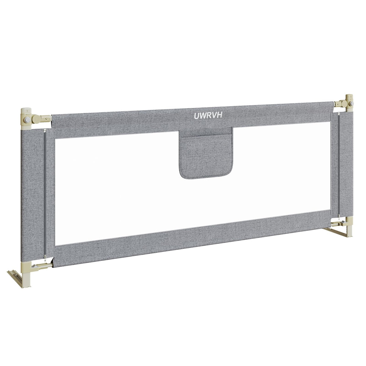UWRVH bed rails guard lowered for easy toddler access.