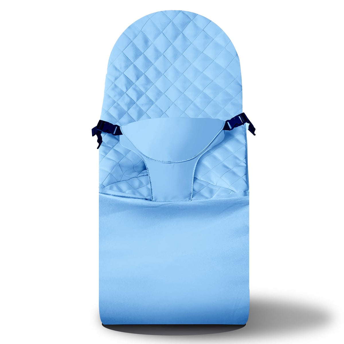 UWSTE blue BabyBjörn Bliss seat cover for snug, comfortable bouncer experience