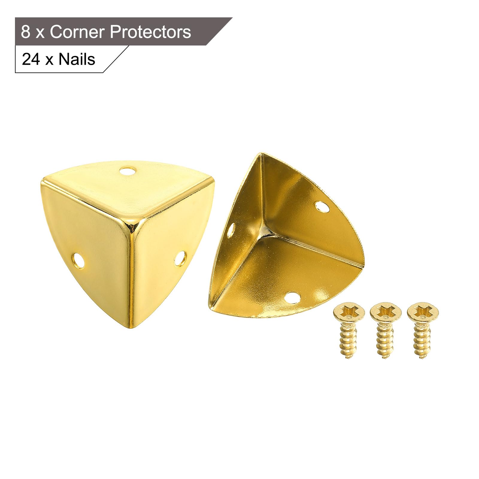 uxcell edge guard gold mounted on furniture edge for added style and protection