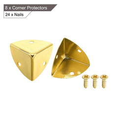 uxcell edge guard gold mounted on furniture edge for added style and protection
