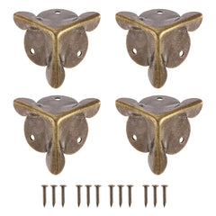 uxcell Bronze Box Edge Guard 32pcs set protects corners with vintage finish