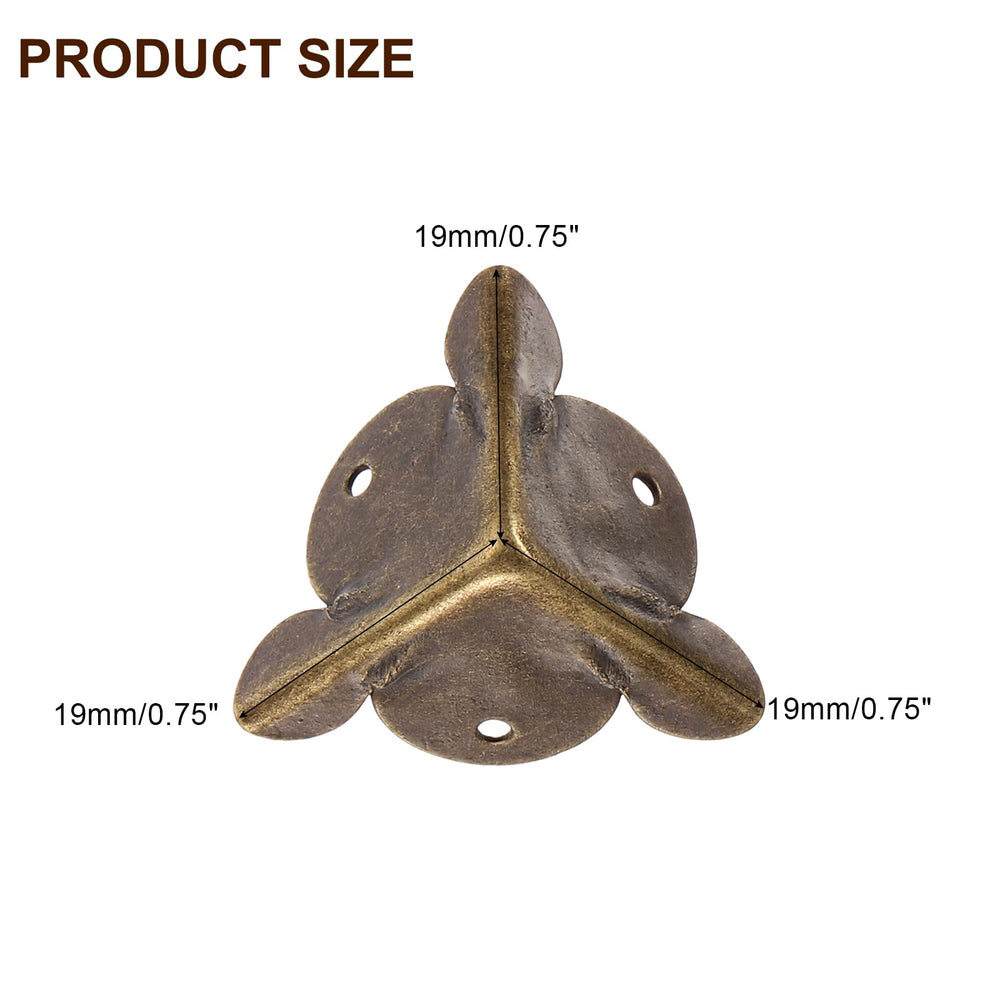 uxcell Bronze corner protector closeup shows smooth metal edge