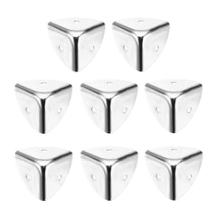 uxcell metal corner protector front view shows sleek zinc alloy finish for furniture protection