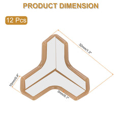 uxcell corner protectors t-shape brown — sturdy, safe corners for desks and tables