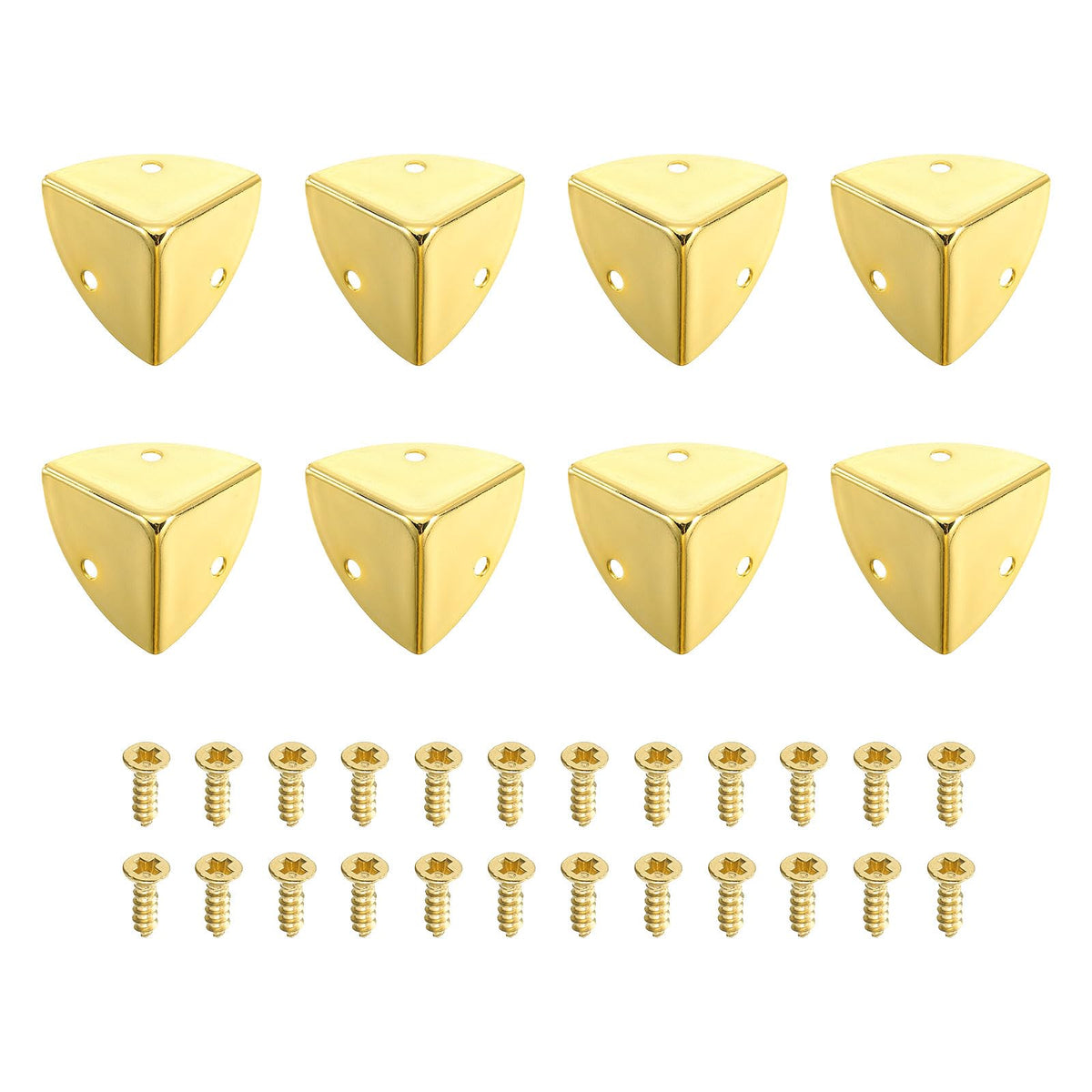 uxcell decorative corner cover gold with screws providing durable edge protection