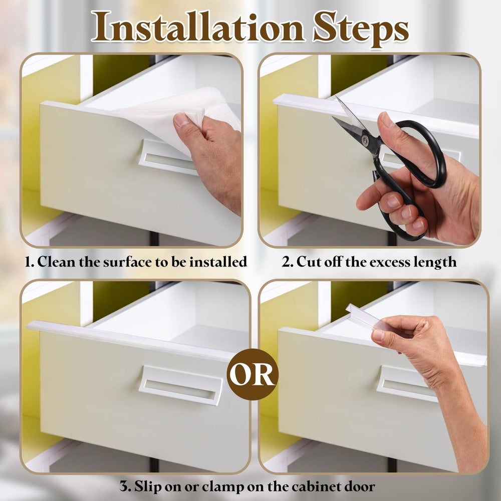 uxcell easy-install edge protector slip-on demonstrates quick, tool-free mounting.