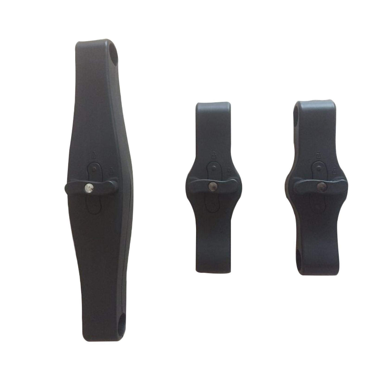 UXELY stroller connector demonstrates double pushchair setup for twins.