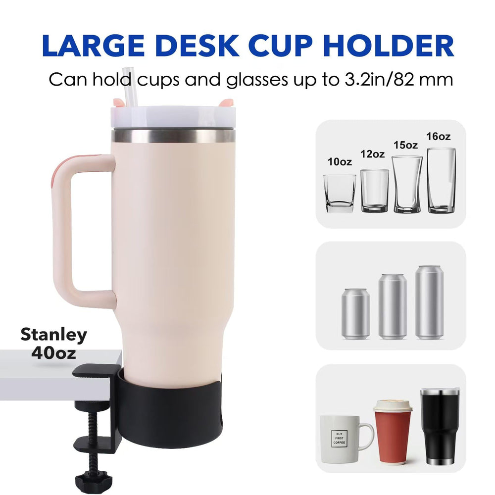 UXIETIN no-install chair cup holder demonstrates instant use on various chairs