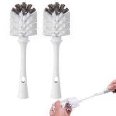 UXIETIN oxo bottle brush head closeup highlighting dense bristles for thorough cleaning.