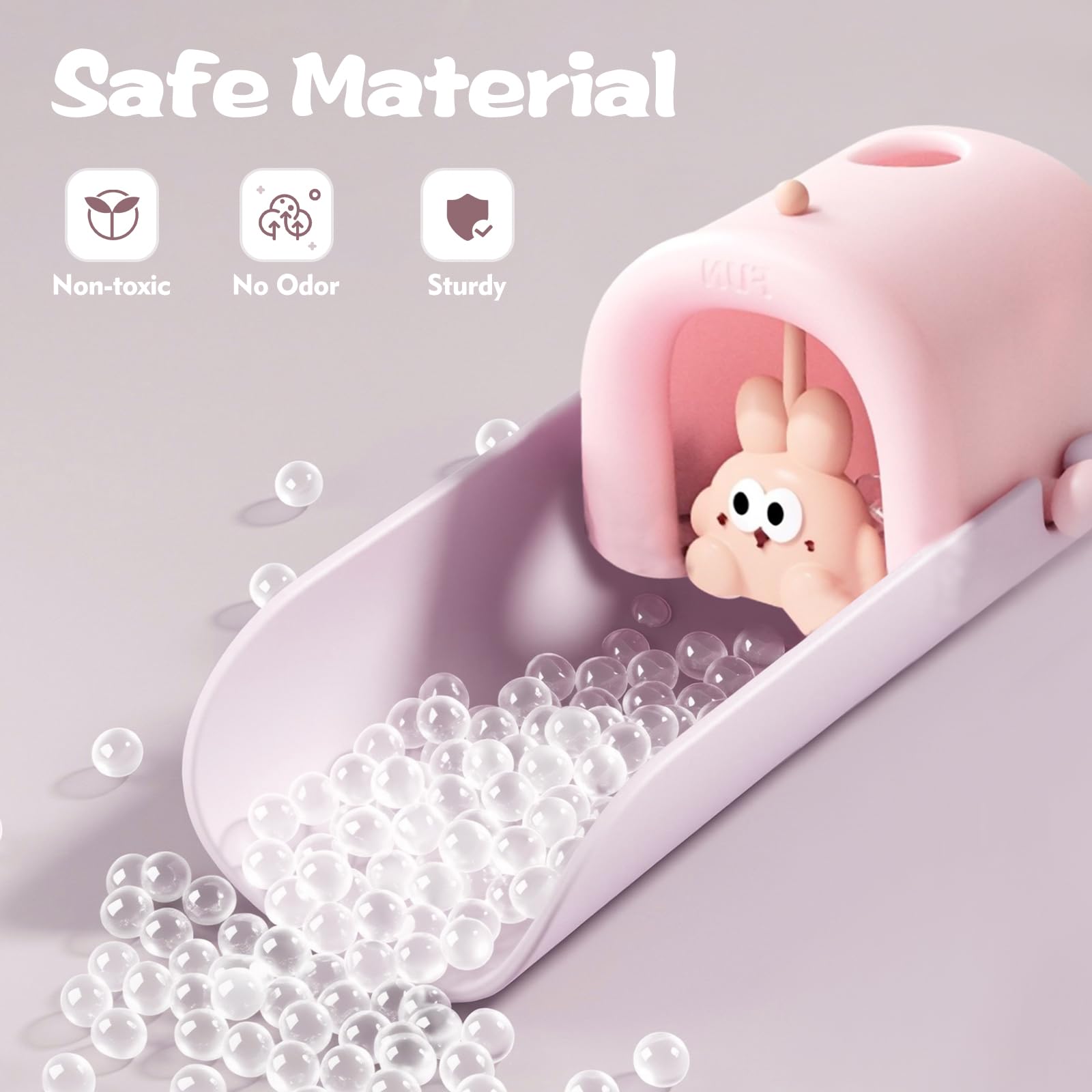 UYUOO faucet extender basin view highlights gentle water flow and splash reduction.
