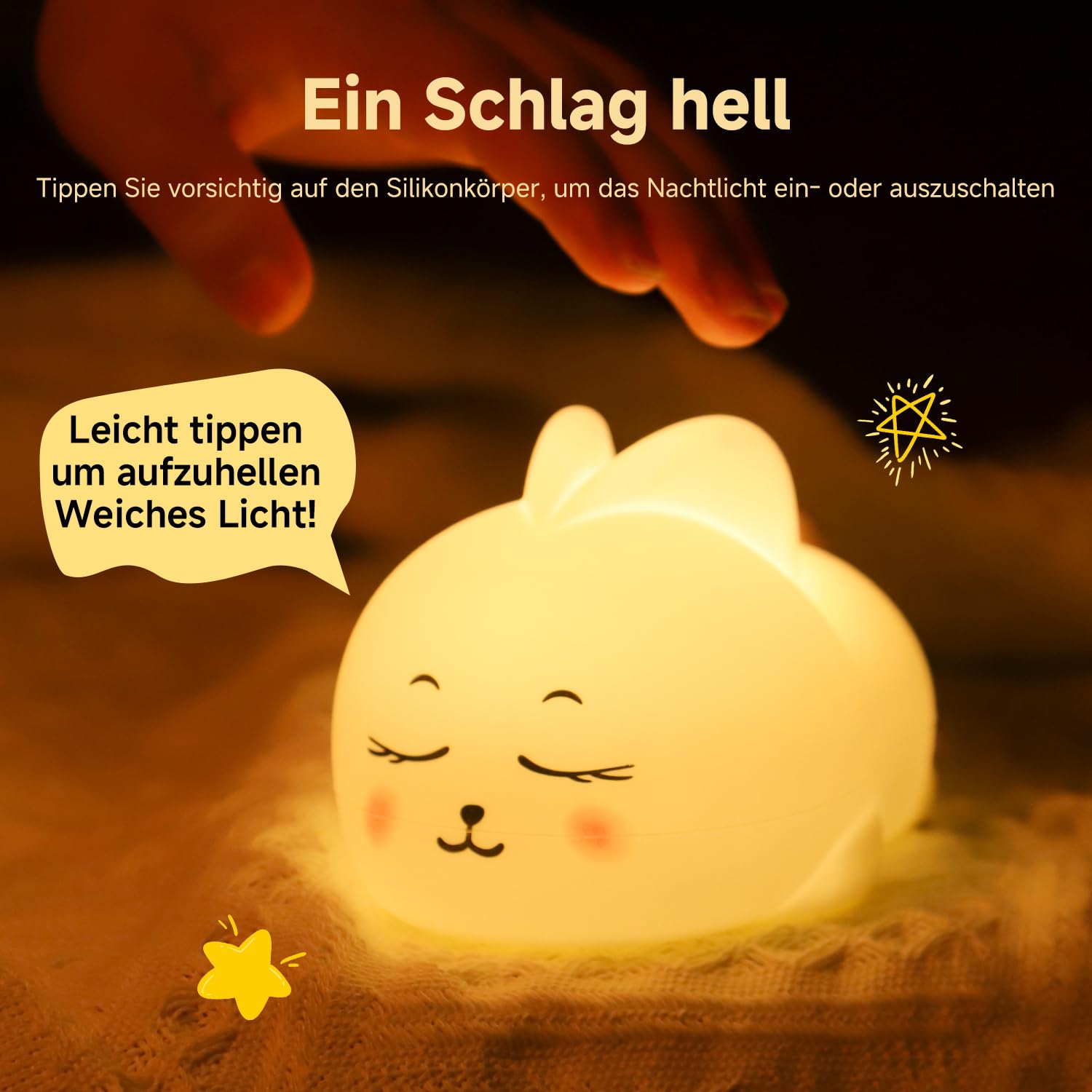 Uzzire anti-blue light LED night light protects eyes during night hours.