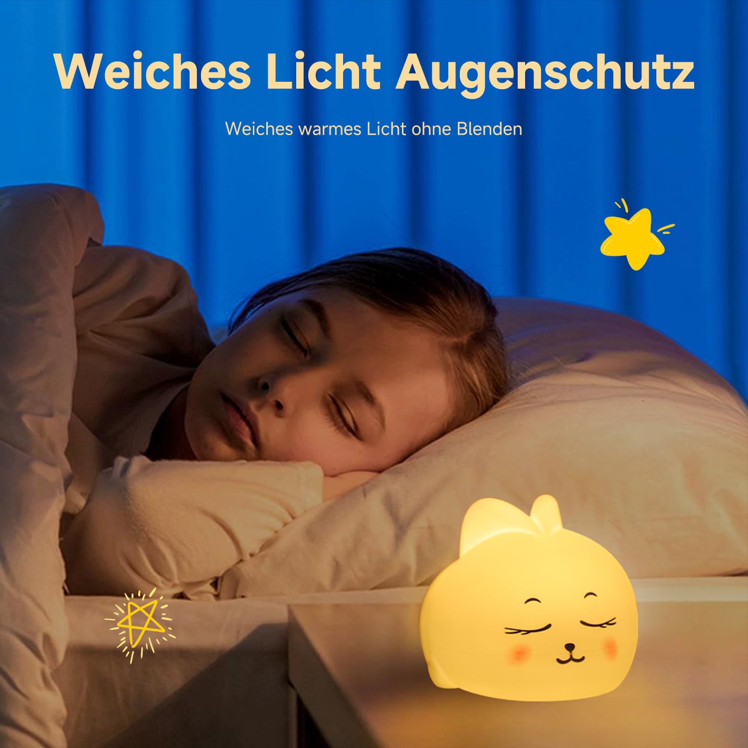 Uzzire BPA-free non-toxic night light is suitable for children.