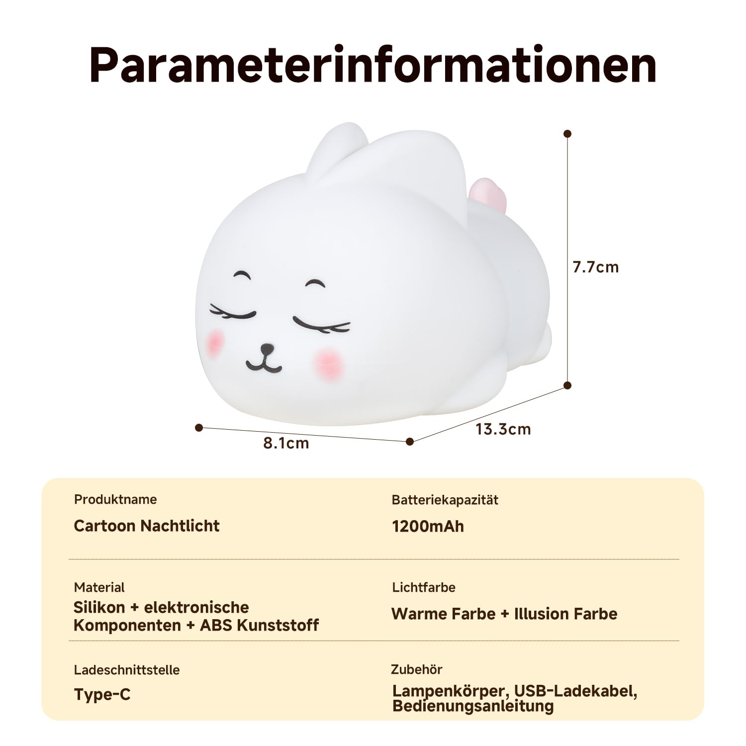 Uzzire gift-ready bunny night light makes a charming present.