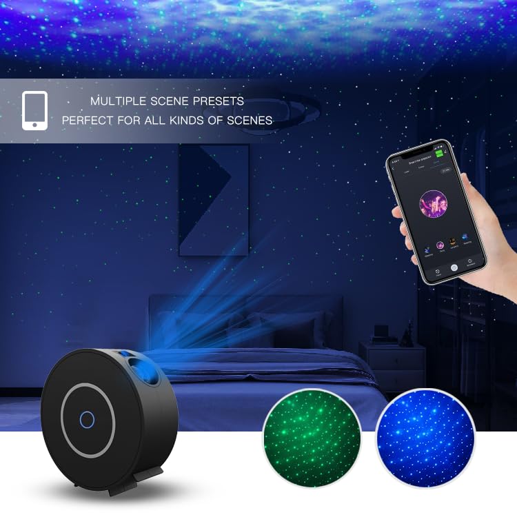 V JULES.V star projector Alexa Google Home compatibility for hands-free control