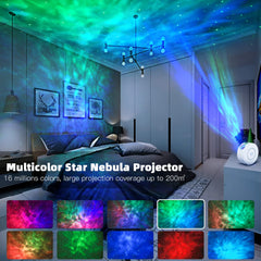 V JULES.V Northern lights effect creates colorful room atmosphere