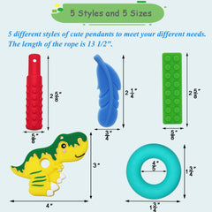 V-TOP chew necklace sticks aids anxiety reduction during learning tasks.