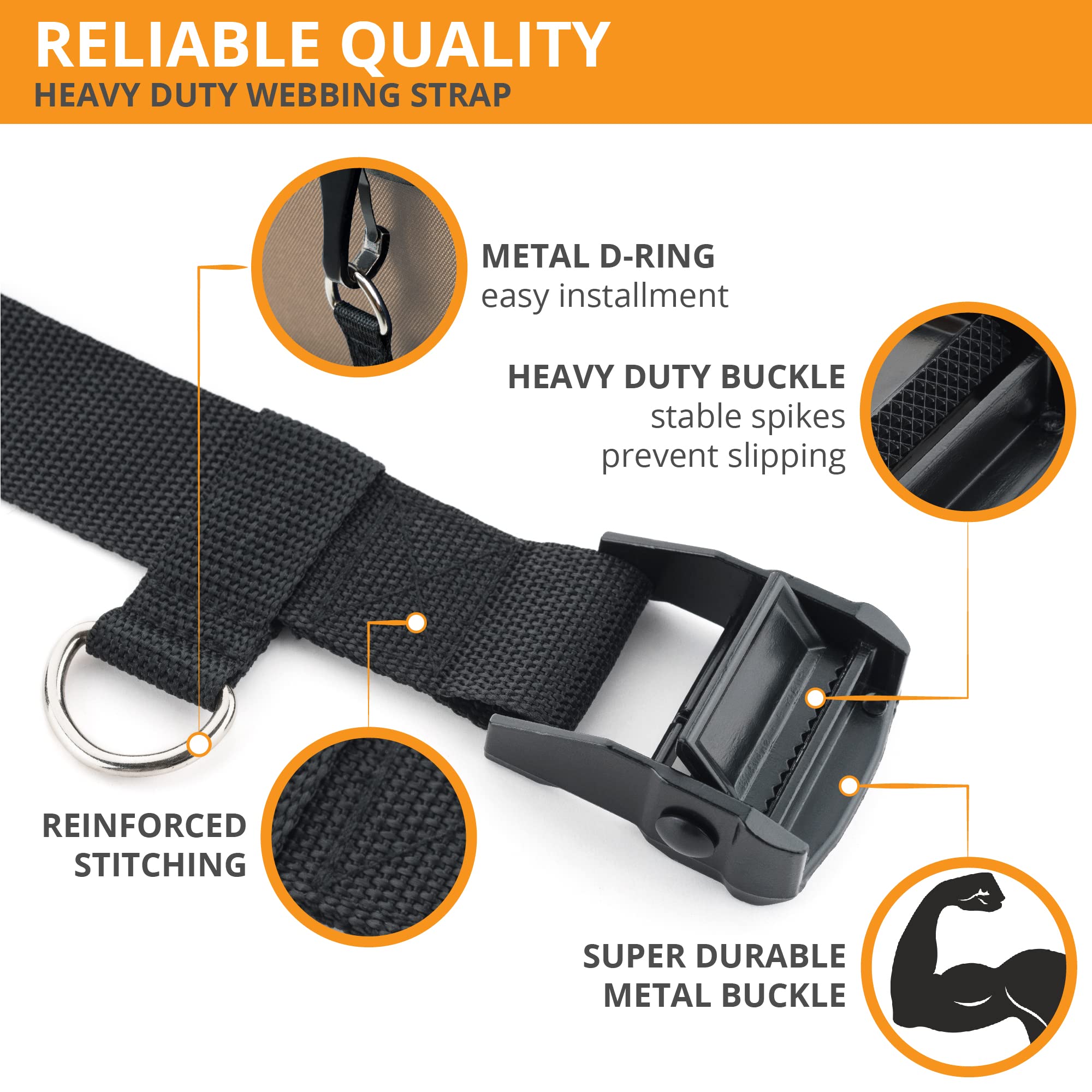 V VOLKGO car seat belt securely attaches to luggage for stable trolley use.