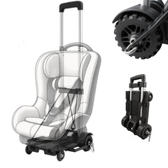 V VOLKGO car seat dolly isoifix attachment demonstrates quick, secure setup.