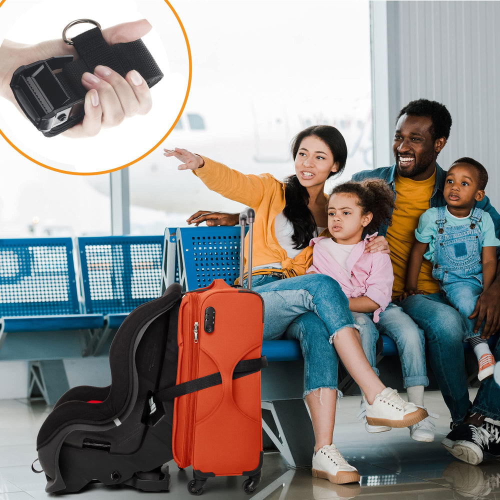 V VOLKGO setup at airport reduces carrying weight and frees hands.