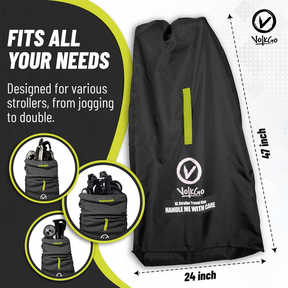 V VOLKGO Fits most strollers, showing broad compatibility for multiple models.