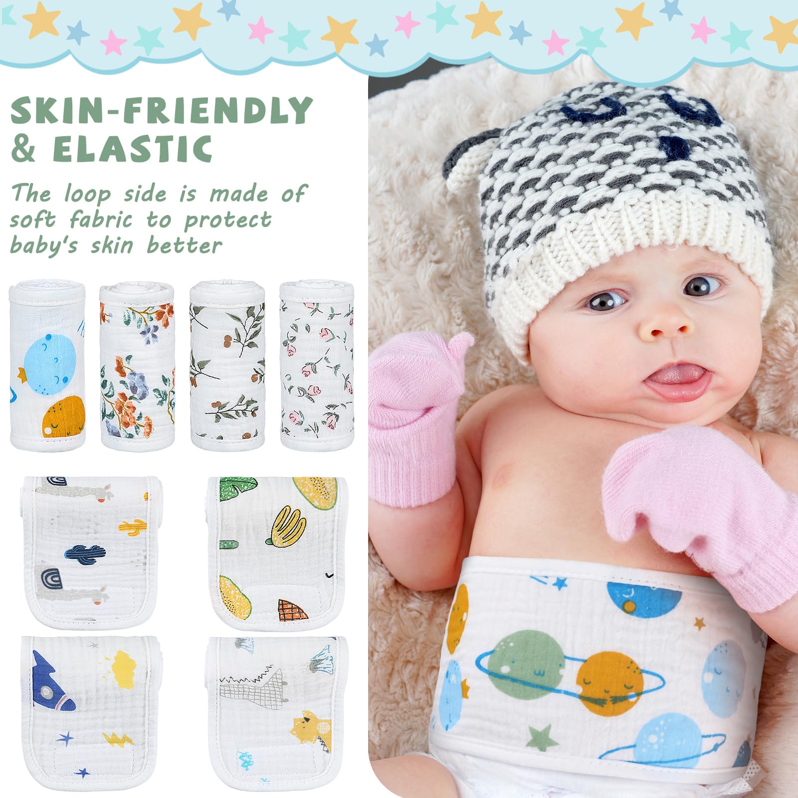 Vabean belly band breathable cotton weave shown for moisture management.