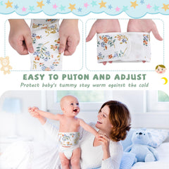 Vabean belly band in use during sleep, promoting warmth and comfort.