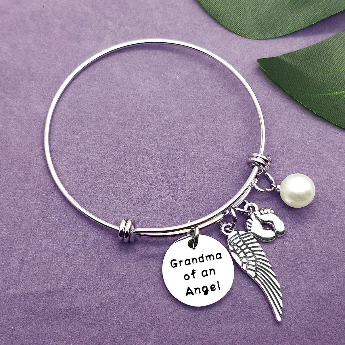 Vadaka Baby Memorial Bracelet close-up stainless steel showing hypoallergenic craftsmanship.