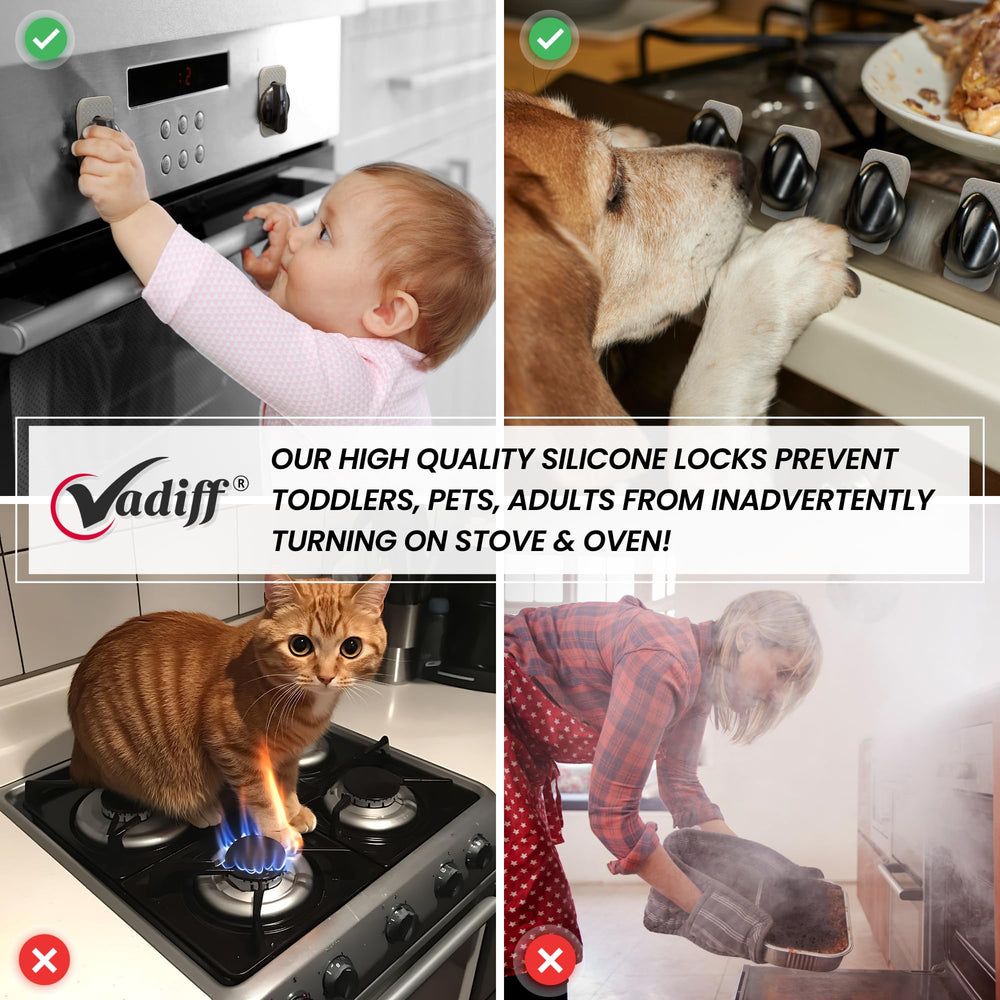Vadiff five-pack protects stoves on electric or gas ranges